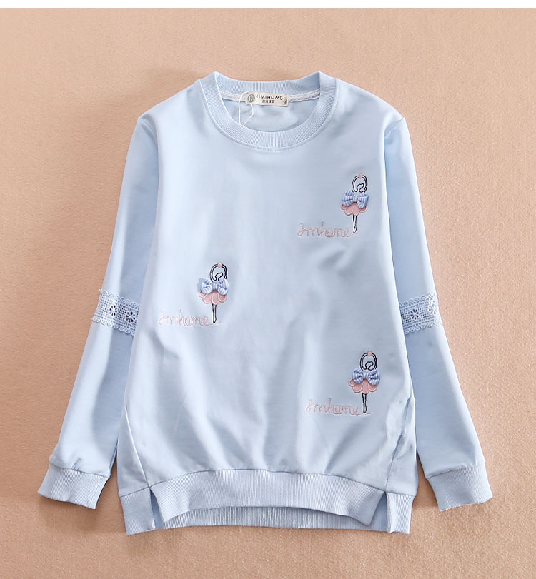 Áo thun bé gái bằng vải cotton trẻ em đáy lớn 8 áo 12 áo nhỏ xuân 15 tuổi 2019 mẫu mới xuân thu các mẫu áo thun đẹp cho bé