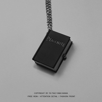 The Clockwork is boring. Open it and see what time it is. You can see the time death note hanging watch necklace.