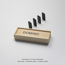 When the clockwork House is bored play dominoes Wooden Domino.