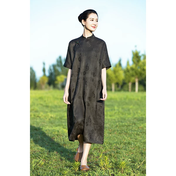 Товары от 亲帛 新中式真丝香云纱