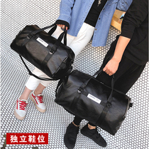 One-shoulder messenger portable travel bag Womens duffel bag simple lightweight large-capacity training sports fitness bag mens shoes