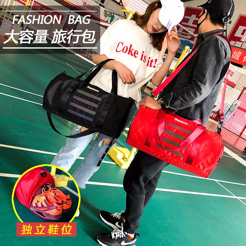 Waterproof sports fitness bag Men's and women's training bag dry and wet separation shoulder crossbody portable short-distance large capacity travel bag