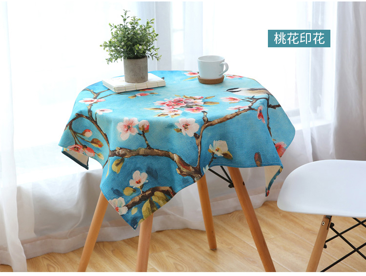 Mục vụ tối giản hiện đại khăn trải bàn bằng vải cotton và vải lanh hình chữ nhật tươi vải nhỏ bàn tròn bàn vuông bàn cà phê vải bìa - Khăn trải bàn khăn trải bàn gỗ phòng khách