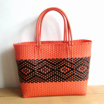 Factory direct foreign trade new woven bag large capacity supermarket shopping basket leisure vacation beach bag shoulder handbag