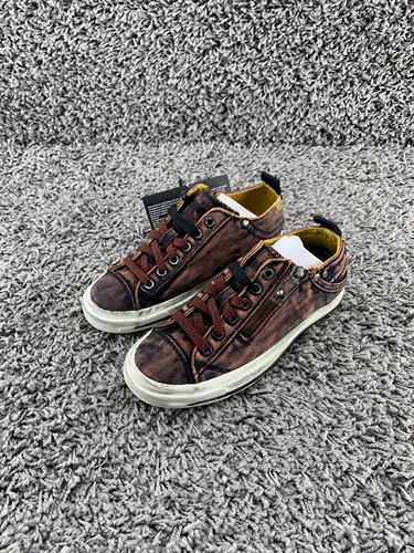 Женское место дизельное выставка Zip Spring и лето новая джинсовая стирка и старая настройка повседневной обуви