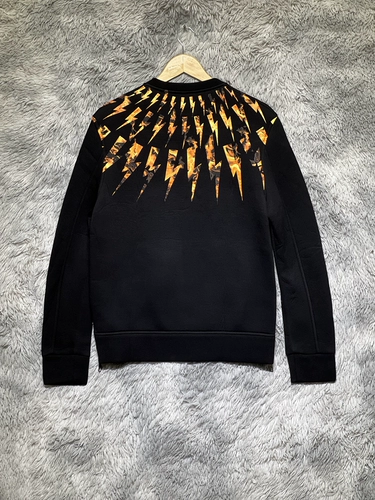 Neil Barrett Nio Bente's Men's New Tide Brand Color Lightning Space Cott