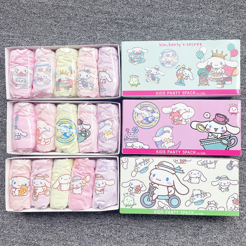 Free Shipping Girls' Clothing Cinnamoroll Big-Eared Kuromi Hello Kitty Triangle Underwear Pure Cotton Boxed Free Shipping Girls' Clothing Cinnamoroll Big-Eared Kuromi Hello Kitty Triangle Underwear Pure Cotton Boxed