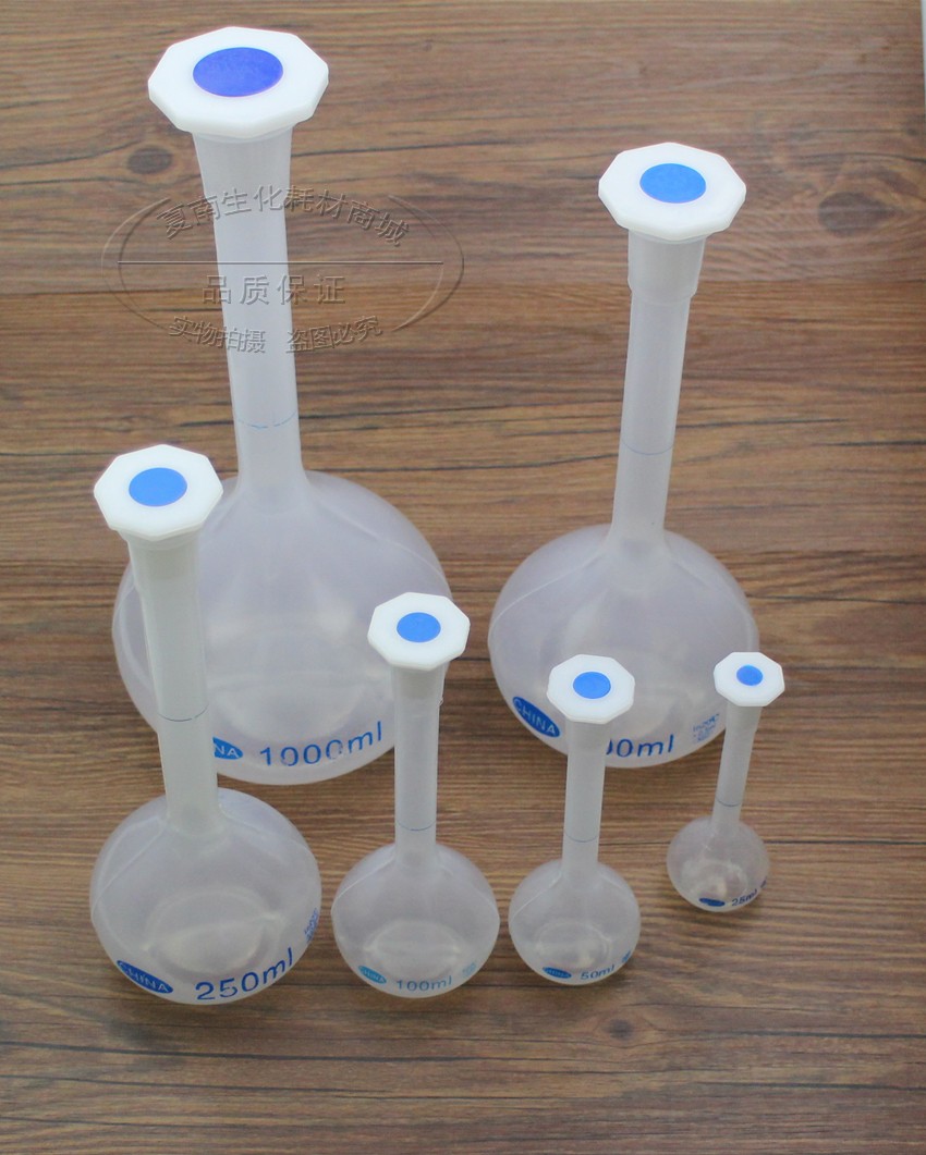 Plastic capacity bottle 25 50 100 250 500 1000ml high temperature corrosion plastic reagent bottle