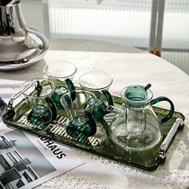 Tea cup kettle set light luxury tea tea teapot with tray household living room coffee table high grade cup glass set Cup