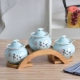 Blue Plum Blossom Ceramics Rose+Arch Bridge
