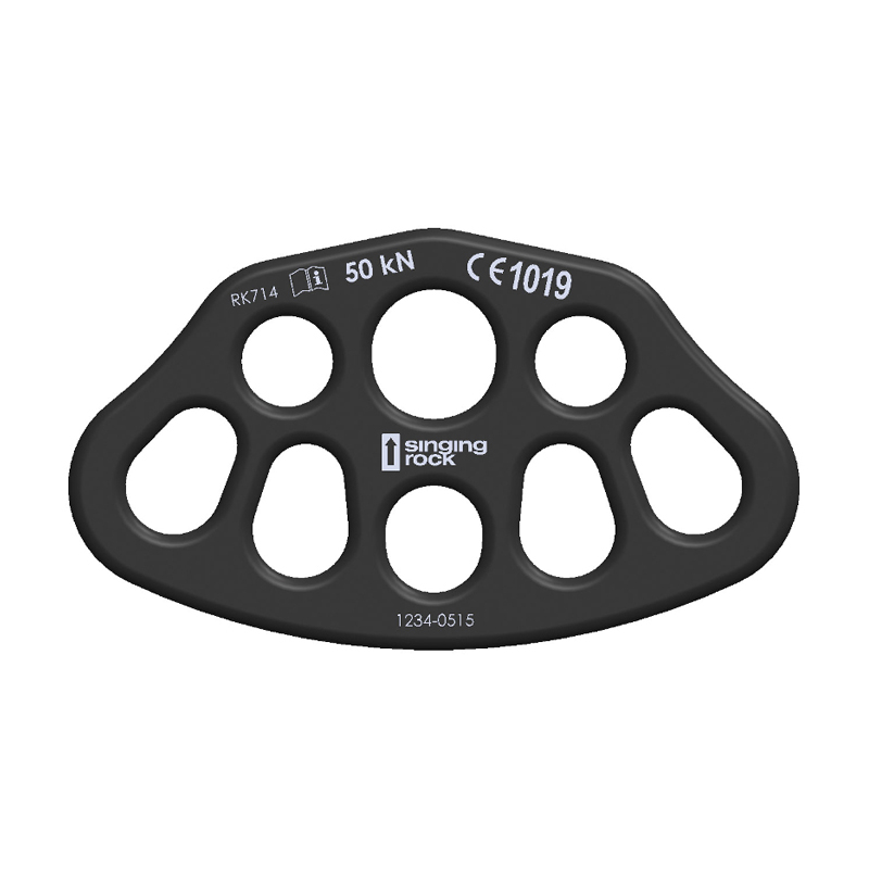 Singing Rock Solek Rigging Plate 3 5 8-hole split force plate rescue construction