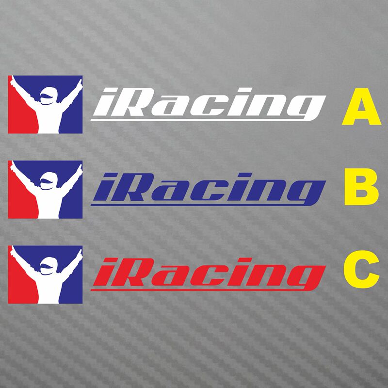 Iracing Online Racing Simulator Game Logo Text Car Sticker Reflective Scratch Sticker Modification Sticker Iracing Online Racing Simulator Game Logo Text Car Sticker Reflective Scratch Sticker Modification Sticker