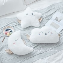 ins Nordic clouds star Moon pillow homestay office bedroom bedside cushion plush toy gift