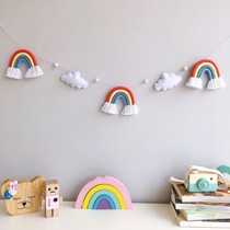Ins rainbow cloud pendant wall decoration small hanging decoration home childrens room kindergarten wall decoration wall hanging