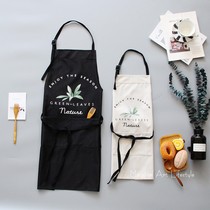 Nordic adult childrens apron parent-child sleeveless apron Flower Shop Cafe kindergarten painting class oil-proof apron