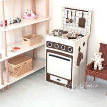 ins Nordic Net red Oxford cloth storage box Childrens kitchen toy storage box with lid finishing decoration storage basket