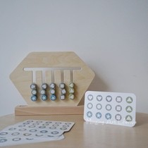 Export Nordic baby early education Enlightenment wooden beads toys childrens logical thinking educational toys birthday gifts