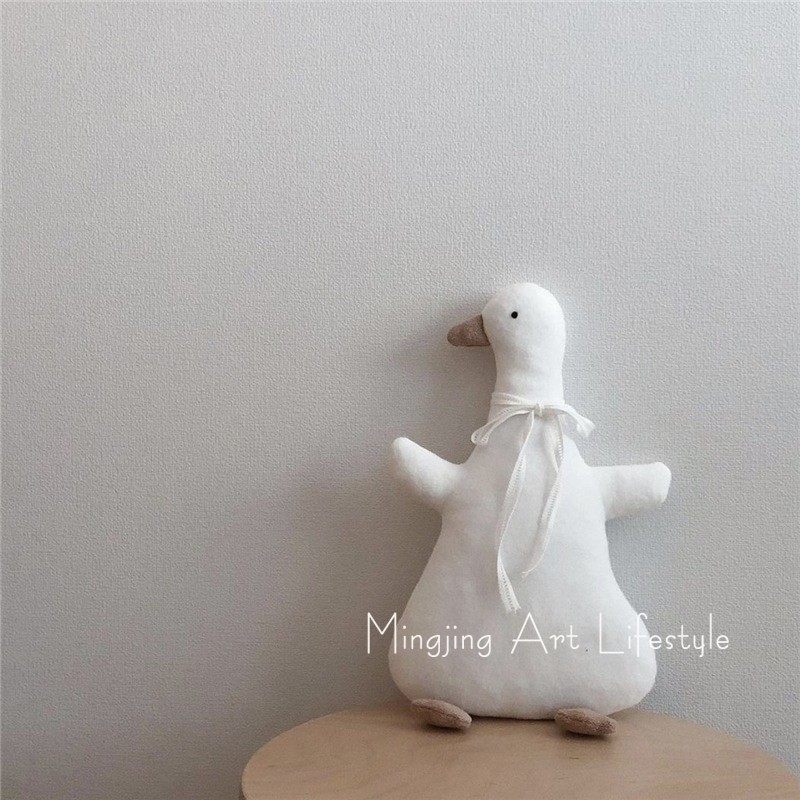 Nordic Net Red White Staying Cute Little Duck Paparazzi Toy Baby Companion Appeasement Dolls Children Room Adornment-Taobao