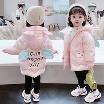 South Korea 2020 new girls winter cotton clothes children long thick padded jacket coat women baby warm cotton coat