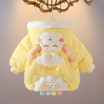 Korean female baby cotton-padded clothes winter girls cotton-padded jacket small children cotton-padded clothes winter fashion fashion 1-4-year-old children