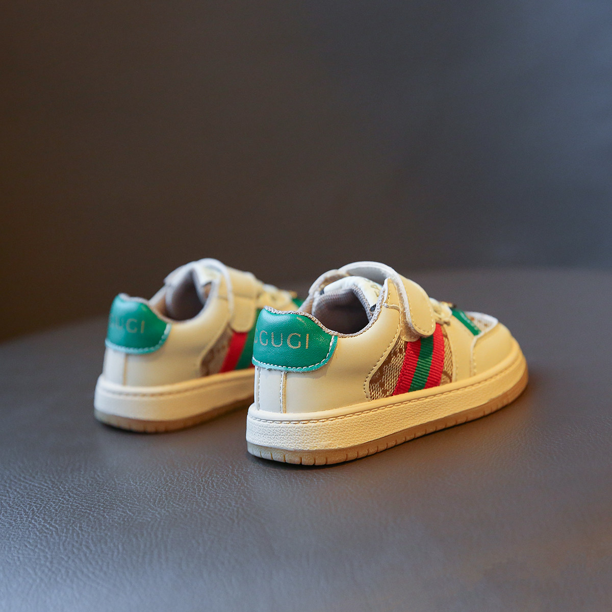 South Korean girl Little white shoes 2021 Spring and autumn new Grand Tong One foot pedal child shoes Autumn Girl Shoes Sneakers Children Shoes