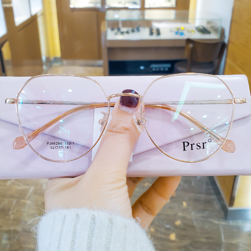 Pasa Near Vision Goggles Retro Big Frame New Products Spectacle Frame Tide Women Anti Blue Men's Frames Flat Light PJ66288-Taobao