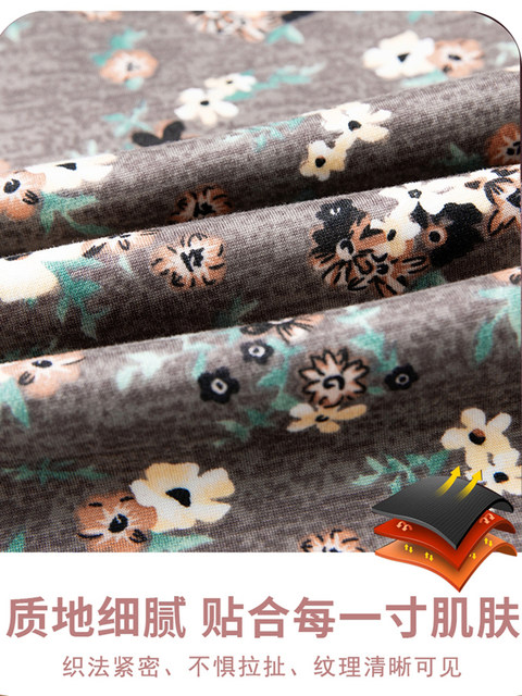 Grandma's Autumn and Winter Cardigan Set, Elderly Women's Clothing, Autumn and Winter Fleece-Lined Thermal Underwear, Women's Home Pajamas