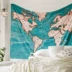 Liz Choice dòng hải Bản đồ Bản đồ Dương Bản đồ tấm thảm vải treo tấm thảm - Tapestry thảm treo tường phòng ngủ Tapestry