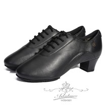 2023ADSdance female teacher dance shoes imported cowhide two-point bottom Latin antibacterial and deodorant dance shoes 1002