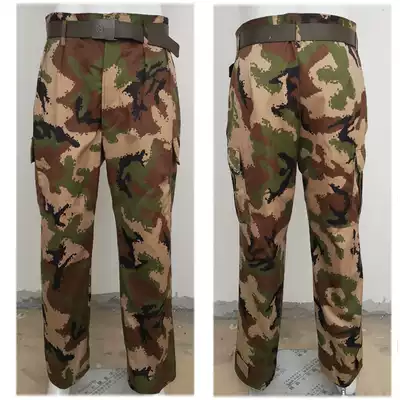 Big flower winter camouflage pants thickened and strong wear-resistant multi-bag straight factory price migrant workers pants