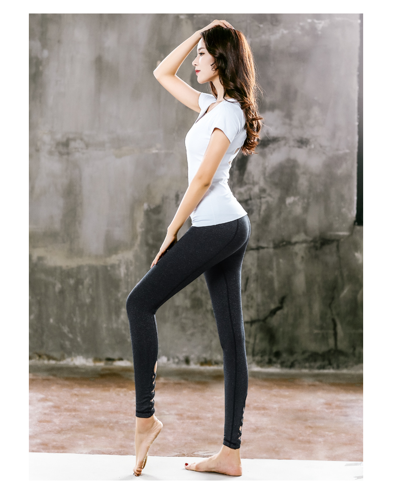 Mùa thu đông chuyên nghiệp gầy cao eo thon chín điểm cao tập luyện thể thao khâu quần cotton yoga nữ yoga thảm tập yoga tpe