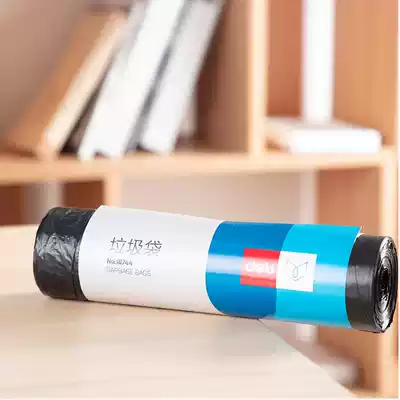 Del 18744 garbage bag 100*120 office large plastic bag bag garbage bag thick plastic bag