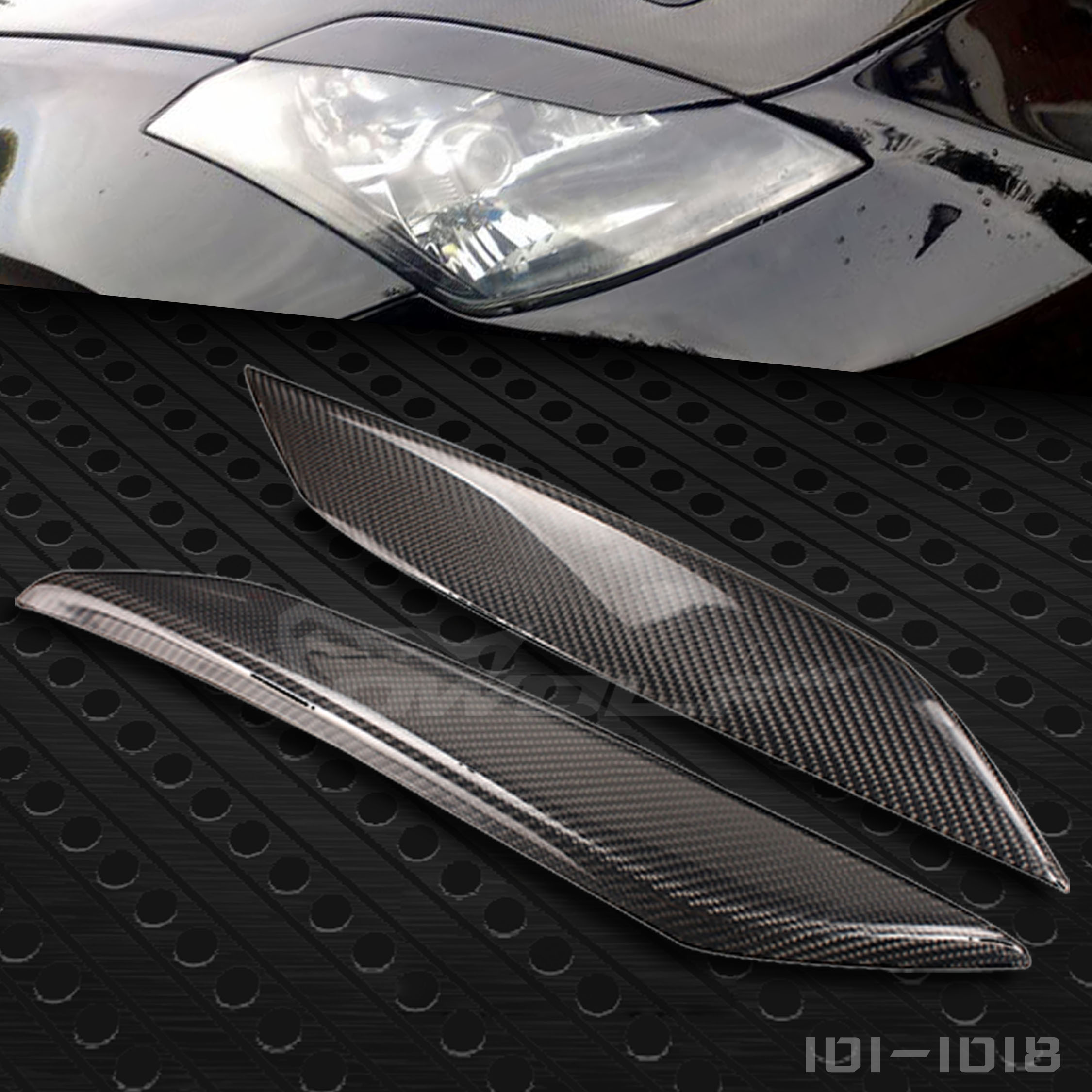 Suitable for Nissan 350Z modified carbon fiber eyebrow a pair of 03 to 06JDM 350 eyebrows