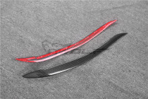 Suitable for Nissan S15 modified carbon fiber eyebrows one pair headlight decorative stickers angry eyebrows