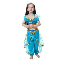 New Halloween childrens dress performance folk dance Latin dance belly dance dress girl Jasmine princess dress