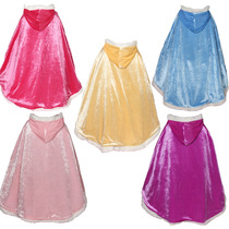 Autumn and winter new childrens cartoon series corduroy warm Cape Princess shawl multi-color Cape