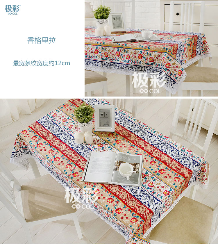 Mục vụ châu Âu hoa khăn trải bàn dày bông vải lanh sofa vải ren bàn cà phê bàn ​​dày khăn trải bàn vải - Khăn trải bàn trải bàn nhựa