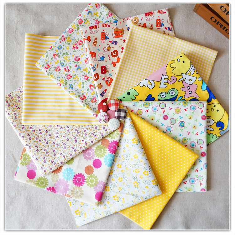 Bông hoa chắp vá DIY handmade vải vải nguyên liệu búp bê quần áo miễn phí vận chuyển gửi Spree với 50 loại vải - Vải vải tự làm các loại vải thun