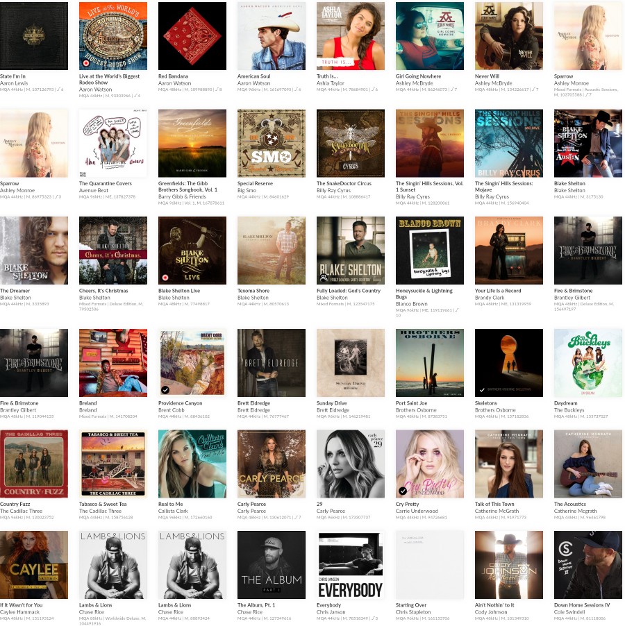 MQA sound source Folk Americana foreign country folk hires music collection