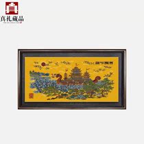 Yunjin Wanshou Chinese Decorative Painting Forbidden Kylin Hanging Painting Pure Hand-woven Intangible Heritage Cultural and Creative Hand-painted Master System