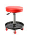 Auto Repair Stool for Maintenance, Polishing, Work Bench, Adjustable Height, with Wheels, Car Repair Round Stool, Reclining Board, Tool Tray