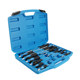 12-Piece Through-Hole Phillips and Flathead Screwdriver Set with Magnetic Impact Driver Bits