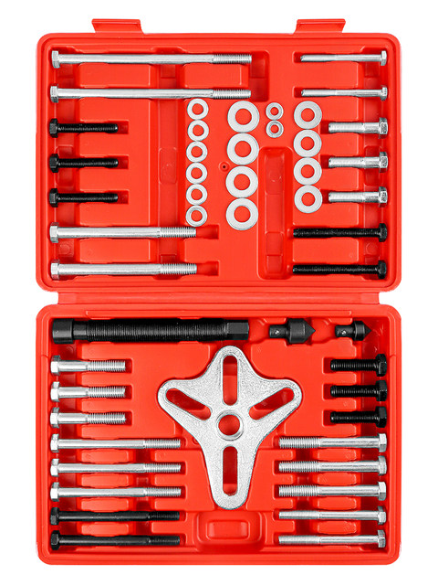 46-Piece Car Steering Wheel Puller, Harmonic Balancer Pulley Puller, Disassembly and Assembly Tool