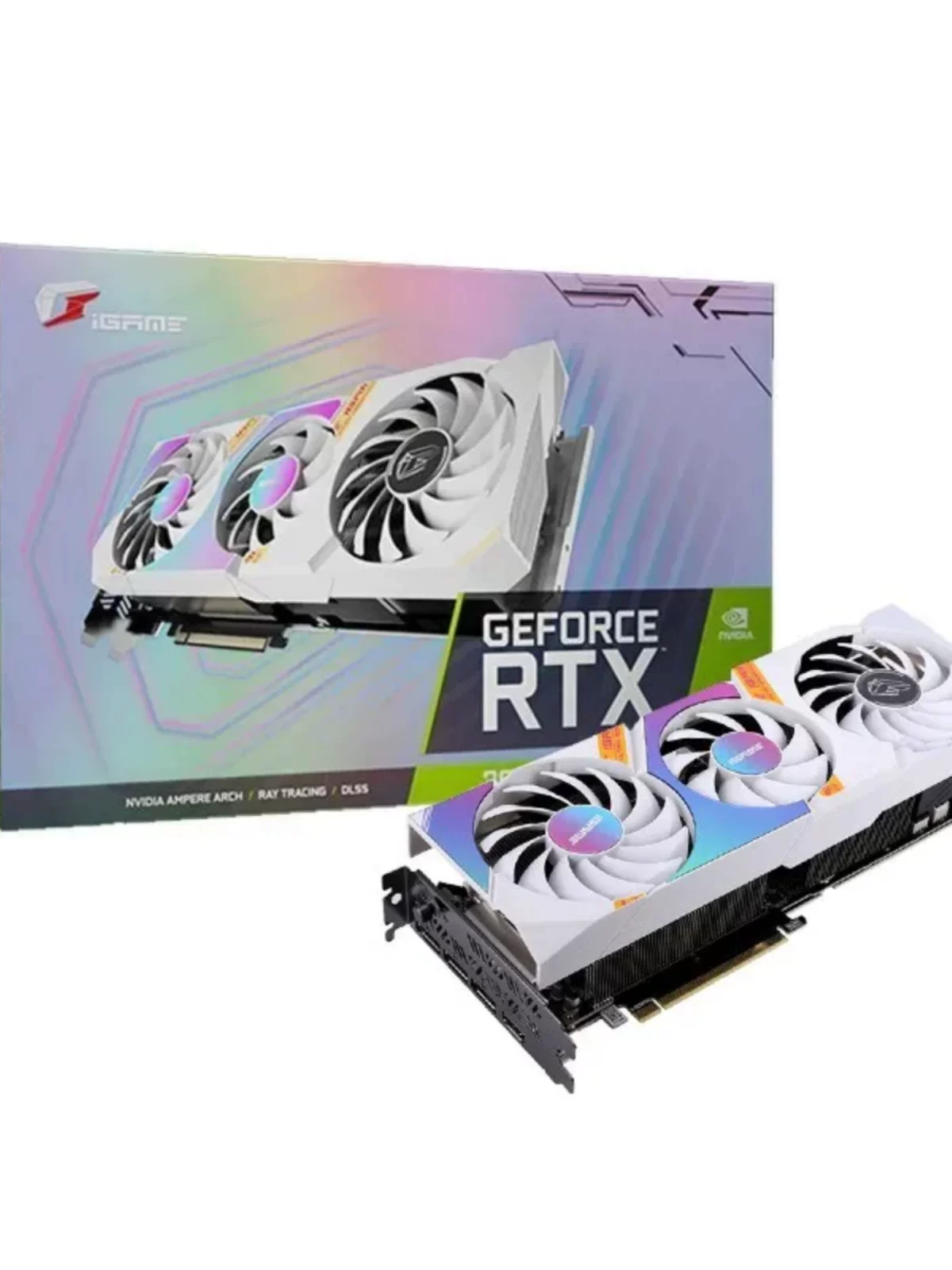 Видеокарта Colorful RTX 3060 Ti Ultra W OC G6X — 8/12 ГБ, трёхвентиляторный разгонный дизайн для 2K-игр