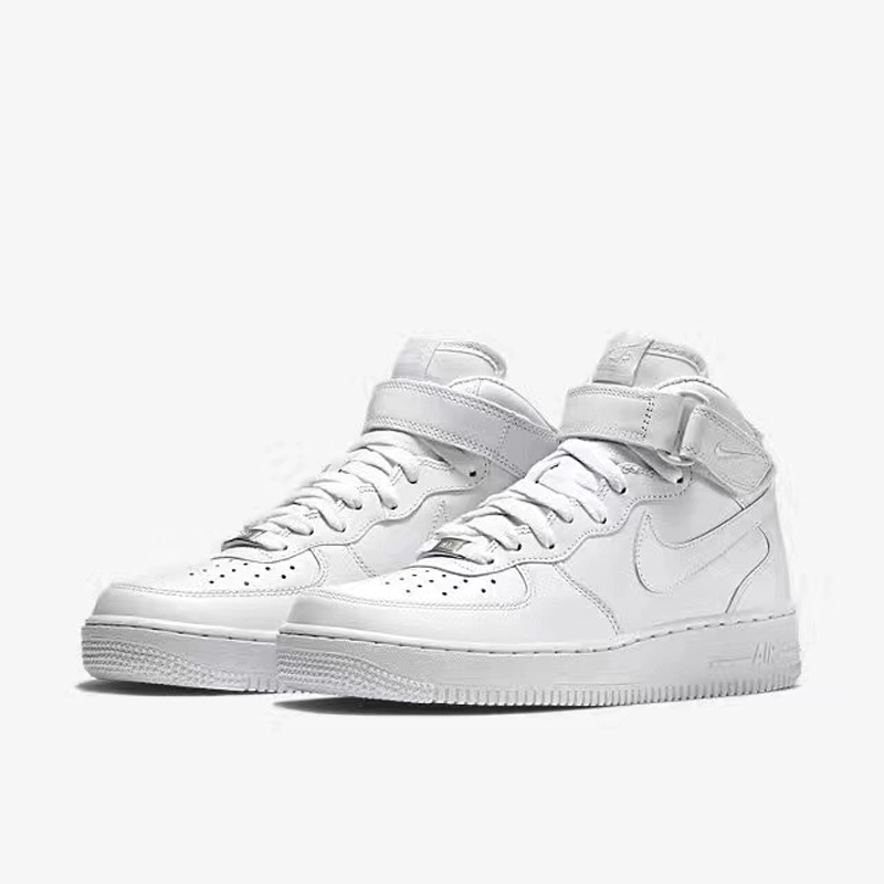 Giày nam NIKE Air Force 1 Air Force 1 trong đôi giày trắng tinh khiết cổ điển AF1 315123-111 - Dép / giày thường