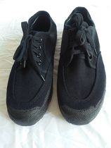 06 Summer ground shoelace hole small black shoes hiking quick-drying canvas shoes non-slip mesh sports breathable shoes