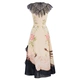 Magic Q độc quyền thiết kế ban đầu lông mi ren hạc hoa trang nhã cổ điển váy xoay lớn thắt lưng cao - Váy eo cao