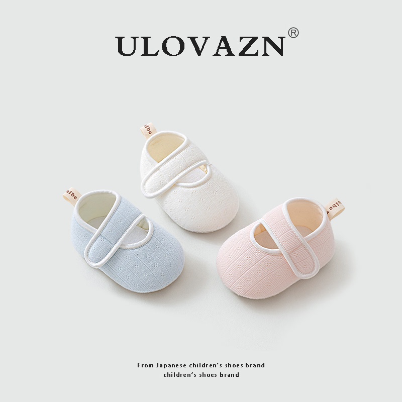 Japanese Ulovazn Children's Shoes~ Baby Shoes, Toddler Shoes, Baby Socks, Baby Soft-Soled Shoes, Solid Color Cloth Front Shoes, Non-Slip Soles