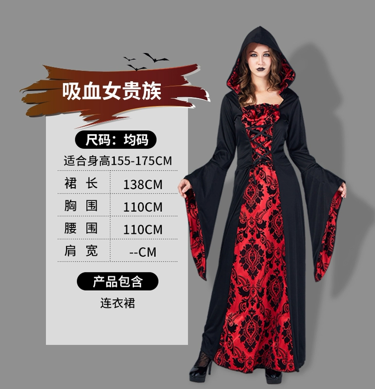 Trang phục Halloween dành cho nữ, quần áo người lớn, quần áo cosplay, trang phục hóa trang, trang phục nữ ma cà rồng phù thủy, cô dâu ma