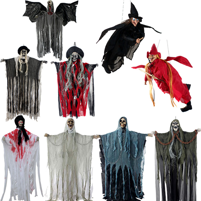 Halloween decorated with big hangover ghost house dress Props Close room Bar KTV terror voice-over Skull Ghost head